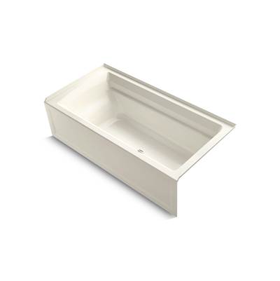 Archer 72'' x 36'' alcove bath, right drain
