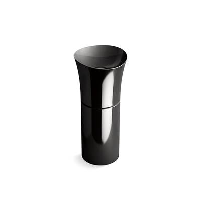 Kohler VeilE 16'' pedestal bathroom sink, no overflow - Black
