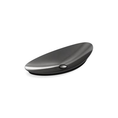 Kohler VeilE 38-1/2'' oval vessel bathroom sink, no overflow - Black