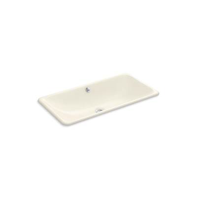 Iron Plains 30'' rectangular drop-in/undermount bathroom sink - Biscuit