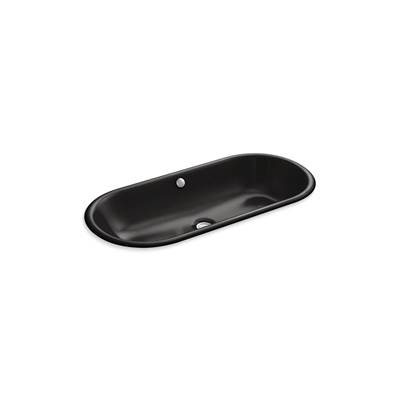 Kohler Iron Plains 33'' Oval Drop-in/undermount Bathroom Sink - Black
