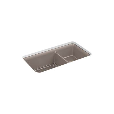 Cairn 33-1/2'' undermount double-bowl kitchen sink