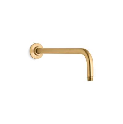 Kohler Wall-mount rainhead arm and flange - Vibrant Brushed Moderne Brass