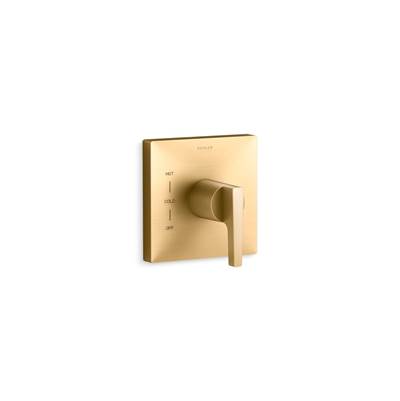 Kohler Honesty Rite-Temp valve trim - Vibrant Brushed Moderne Brass