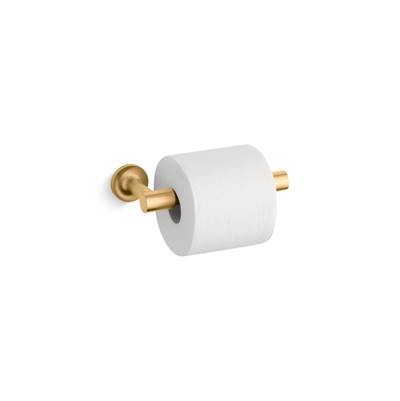 Kohler Purist Pivoting Toilet Paper Holder - Vibrant Brushed Moderne - Brass