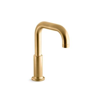Kohler Purist Deck-mount Bath Spout - Vibrant Brushed Moderne - Brass
