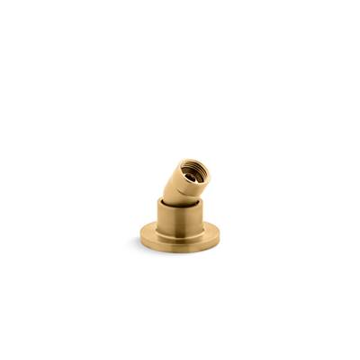 Kohler Stillness Deck-mount handshower holder with hoses - Vibrant Brushed Moderne Brass