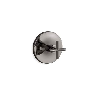 Kohler Purist Mastershower Temperature Control Valve Trim with Cross Handle - Vibrant Titanium