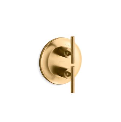 Kohler Purist Mastershower Temperature and Volume Control Valve Trim - Vibrant Brushed Moderne Brass