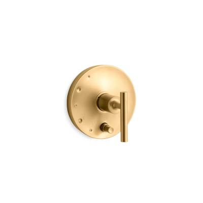 Kohler Purist Rite-temp Valve Trim with Push-button Diverter and Lever Handle - Vibrant Brushed...