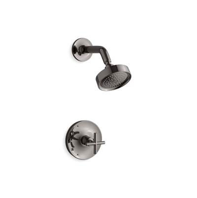 Kohler Purist Rite-temp Shower Trim Kit with Cross Handle, 2.5 Gpm - Vibrant Titanium