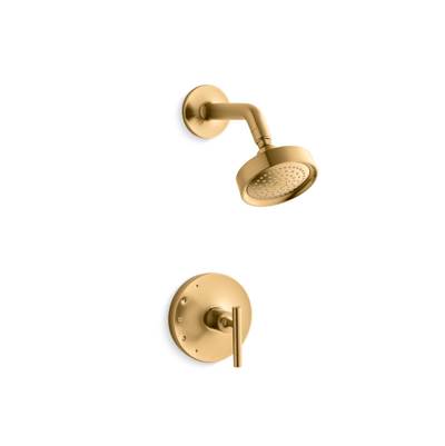 Kohler Purist Rite-temp Shower Trim Kit with Lever Handle, 2.5 Gpm - Vibrant Brushed Moderne Brass
