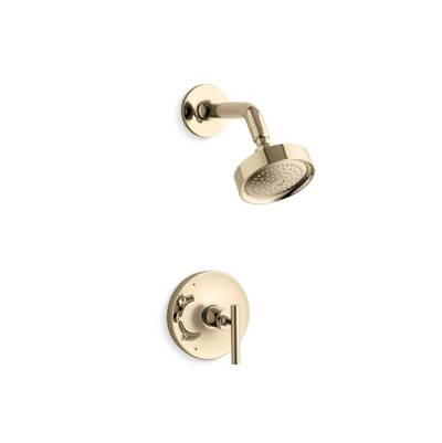 Kohler Purist Rite-temp Shower Trim Kit with Lever Handle, 2.5 Gpm - Vibrant French Gold