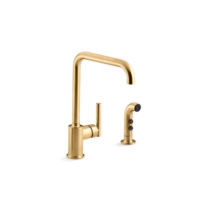 Kohler | Purist | Retractable Faucet - Vibrant Brushed Moderne Brass