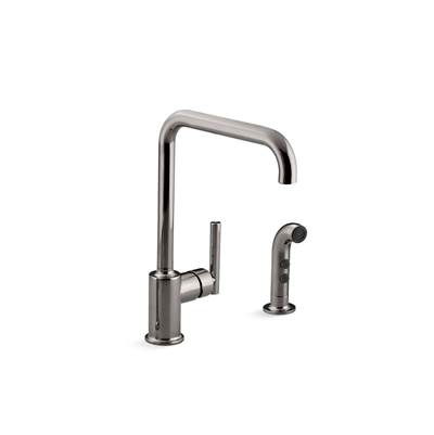 Kohler | Purist | Single Hole Kitchen Faucet - Vibrant Titanium
