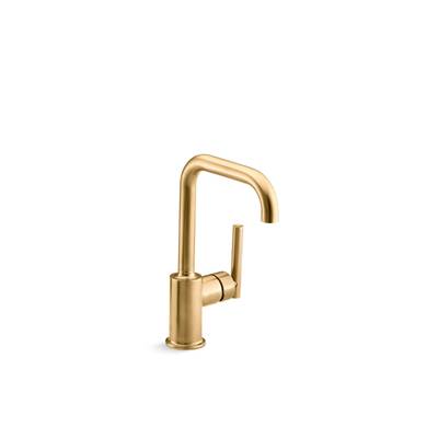 Kohler | Purist | Bar Sink Faucet - Vibrant Brushed Moderne Brass