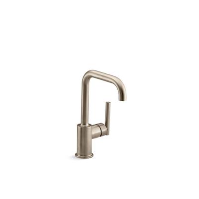 Kohler Purist Single-handle bar sink faucet - Vibrant Brushed Bronze