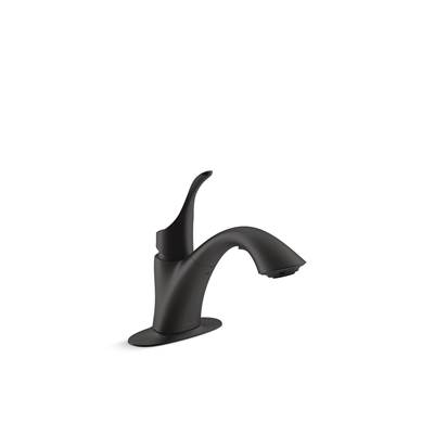 Kohler Simplice Pull-out laundry sink faucet with two-function sprayhead - Matte Black