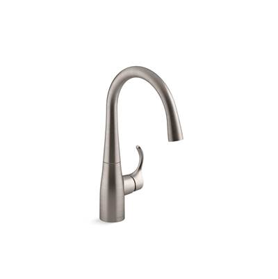 Kohler Simplice Single-handle bar sink faucet - Vibrant Stainless