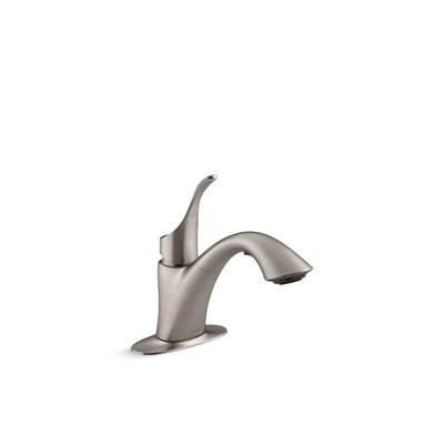 Kohler Simplice Pull-out laundry sink faucet with two-function sprayhead - Vibrant Stainless