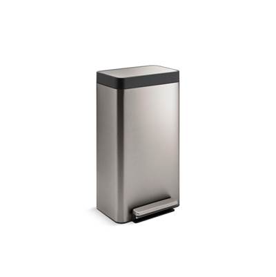 8-gallon loft stainless steel step trash can