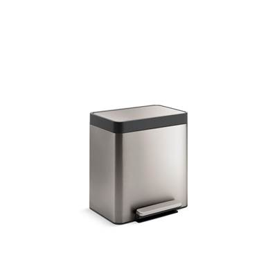 8-gallon stainless steel step trash can