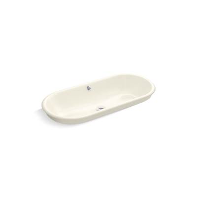 Kohler Iron Plains 33'' Oval Drop-in/undermount/vessel Bathroom Sink with Biscuit Painted...