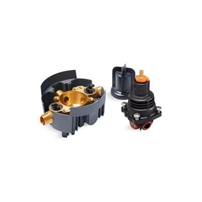 Rite-Temp Thermostatic valve body and cartridge kit with service stops