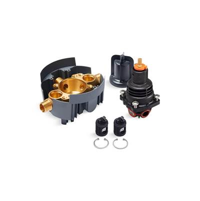 Rite-Temp Thermostatic valve body and cartridge kit with loose service stops