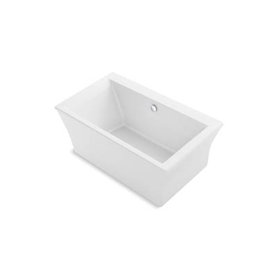 Kohler Stargaze 60-1/4'' x 34-1/4'' freestanding bath with fluted shroud - White