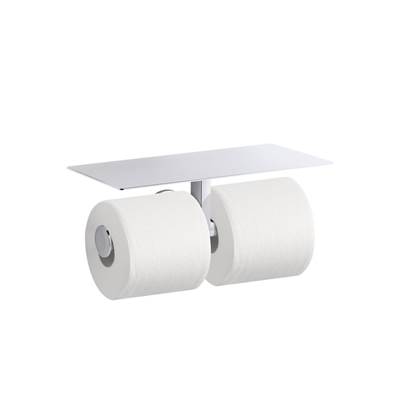 Components Covered double toilet paper holder