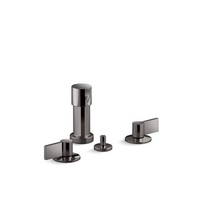 Components Widespread bidet faucet with Lever handles