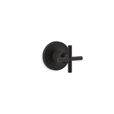 Kohler Purist Mastershower Volume Control Valve Trim with Cross Handle - Matte Black