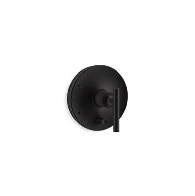 Kohler Purist Rite-temp Valve Trim with Push-button Diverter and Lever Handle - Matte Black