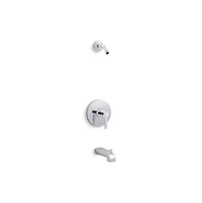 Kohler Pitch Rite-temp Bath and Shower Trim Kit, Without Showerhead - Polished Chrome