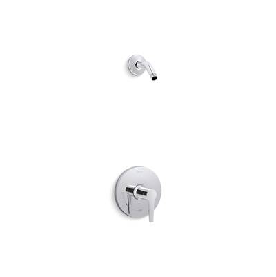 Kohler Pitch Rite-temp Shower Trim Kit, Without Showerhead - Polished Chrome