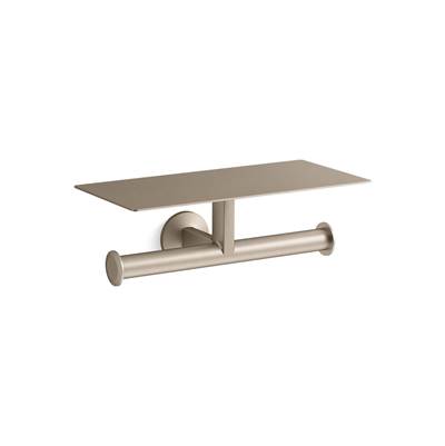 Components Covered double toilet paper holder