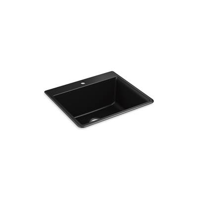Kohler Kennon 25'' Top-/undermount Single-bowl Kitchen Sink - Matte Black