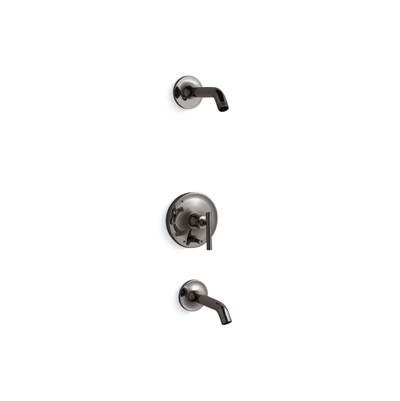 Kohler Purist Rite-temp Bath and Shower Trim Kit with Push-button Diverter and Lever Handle,...