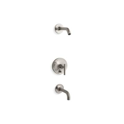 Kohler Purist Rite-temp Bath and Shower Trim Kit with Push-button Diverter and Lever Handle,...