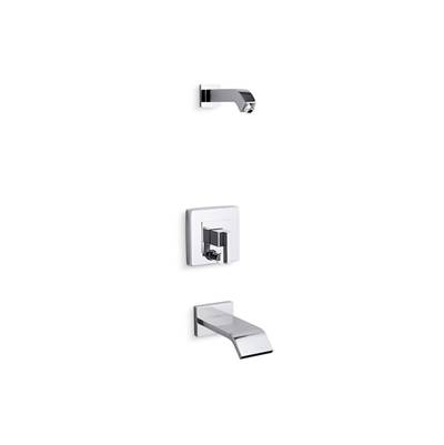 Kohler Loure Rite-temp Bath and Shower Trim Kit with Push-button Diverter, Without Showerhead -...