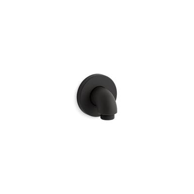 Kohler Purist Stillness Wall-mount supply elbow with check valve - Matte Black