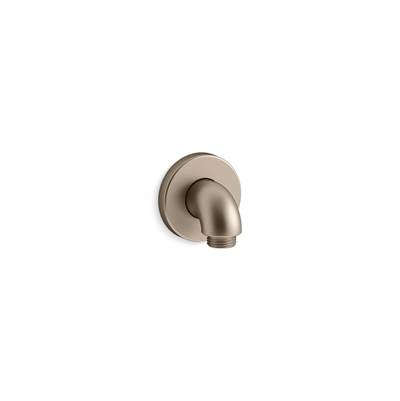 Kohler Purist Stillness Wall-mount supply elbow with check valve - Vibrant Brushed Bronze