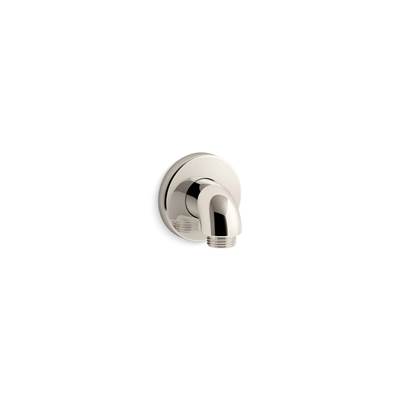Kohler Purist Stillness Wall-mount supply elbow with check valve - Vibrant Polished Nickel