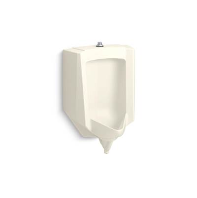Kohler StanwellE Blow-out half-stall 0.51/41.0 gpf urinal, top spud - Biscuit