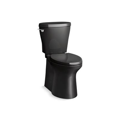 Betello Two-piece elongated toilet with skirted trapway, 1.28 gpf