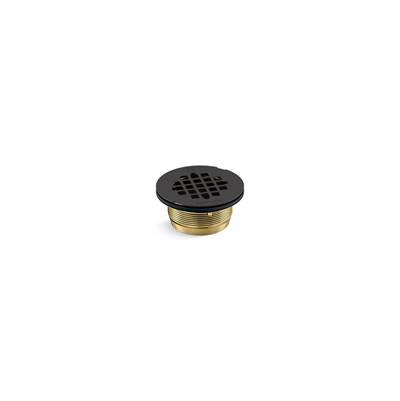 Kohler Round brass shower receptor drain - Matte Black