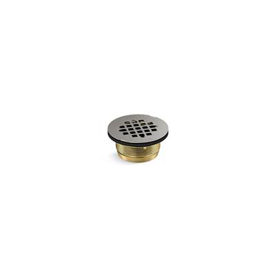 Kohler Round brass shower receptor drain - Brushed Stainless