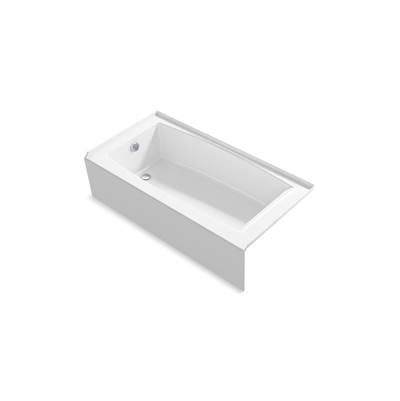 Entity 60'' x 30'' alcove bath, left drain - White