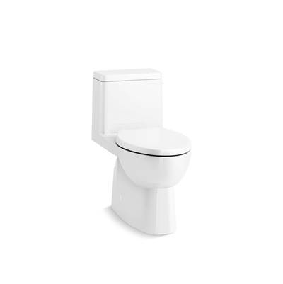 Kohler Reach One-piece compact elongated toilet with skirted trapway, 1.28 gpf - White